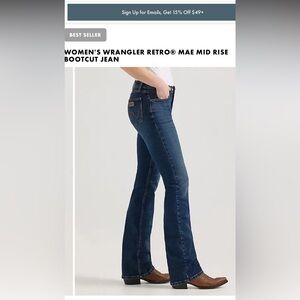 Wrangler Retro Mae bootcut jeans size 0/32
